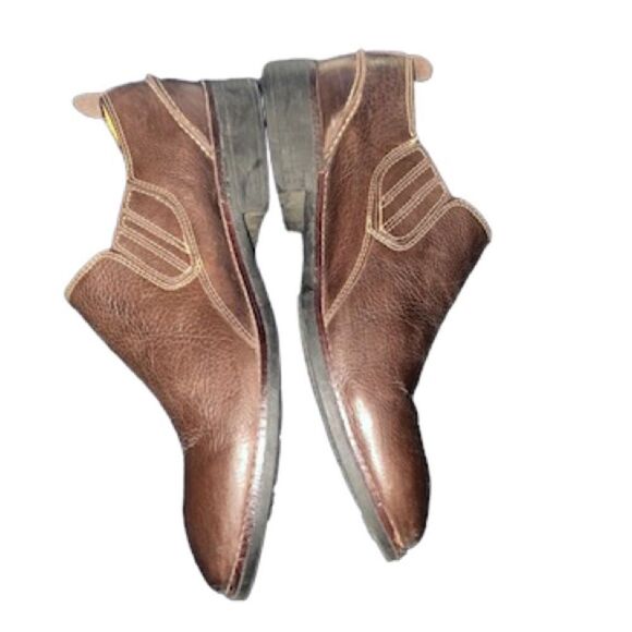 Sandro Brown Leather Shoes Size 11 D - Picture 3 of 6
